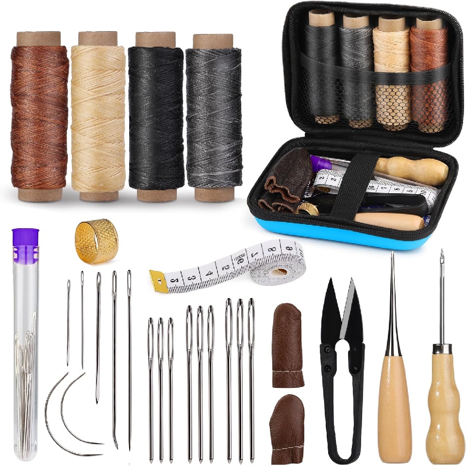 Textile Sewing Kit - BUDDUR Leather Sewing Tools Kit With