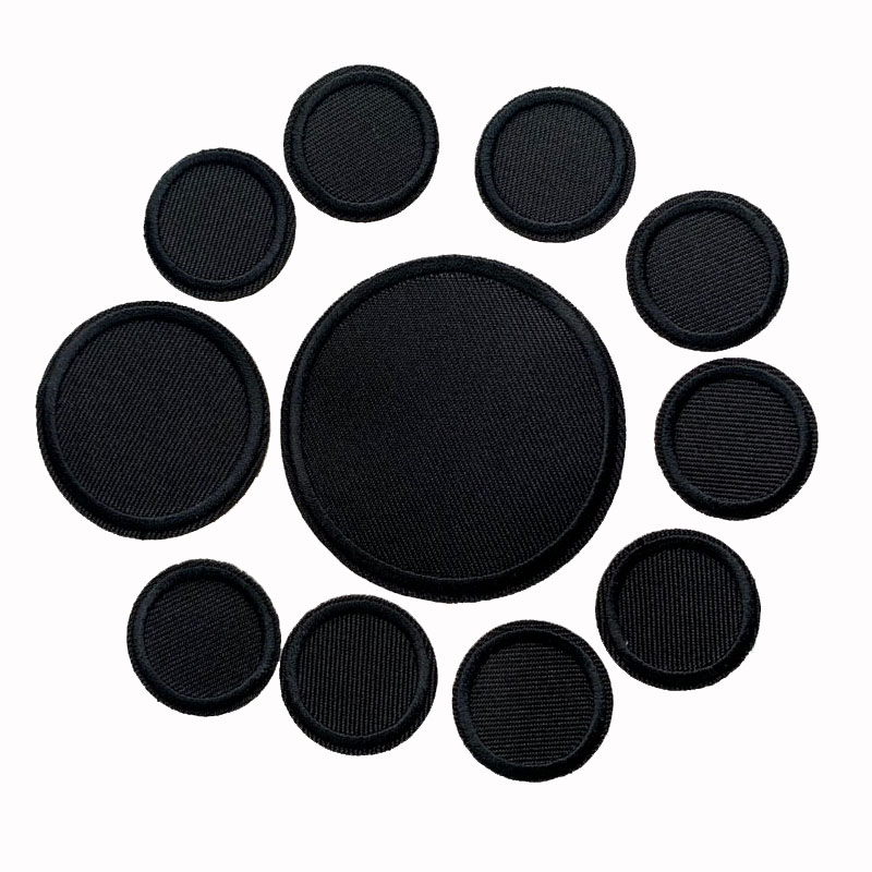 Velcro Sew On - 5Pcs Black Round Patches For Clothes