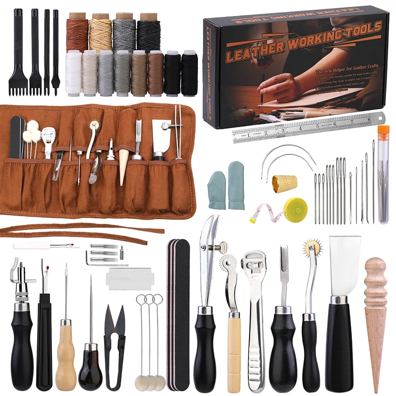 Textile Sewing Kit - KRABALL Professional Leather Craft Tool Kit