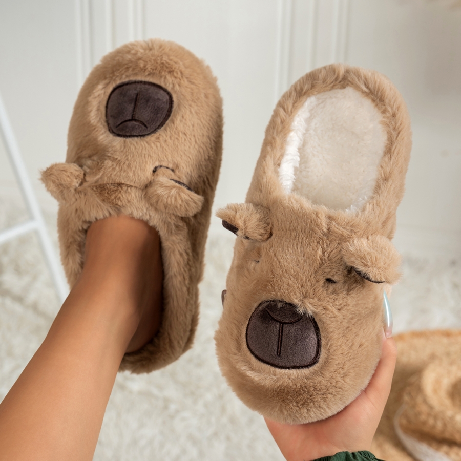 Women's Winter Slippers Cartoo - Sewing Cotton 评论和价格