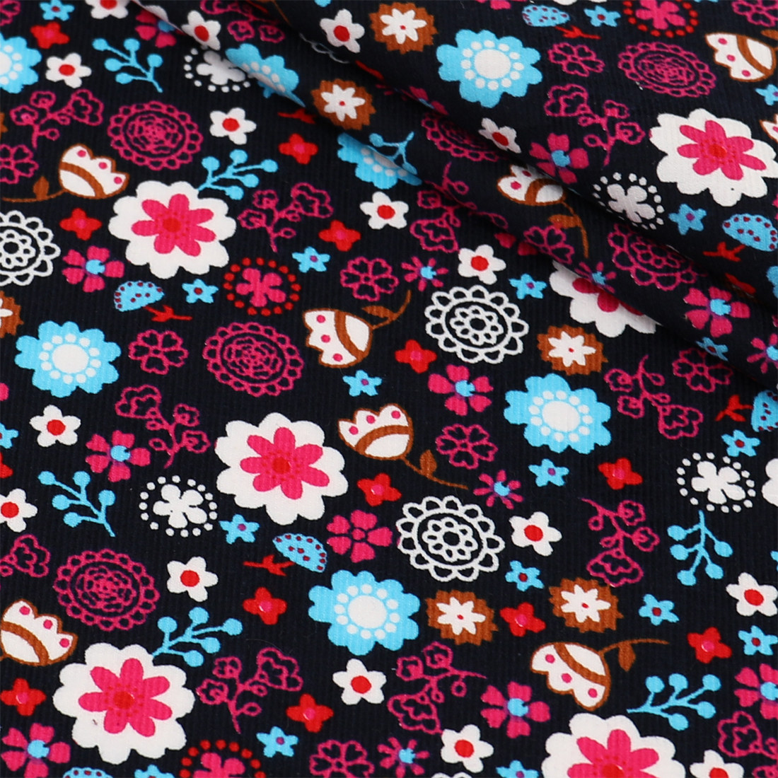 100% Cotton Floral Pattern Cor - Textile Sewing Patterns 评论和价格