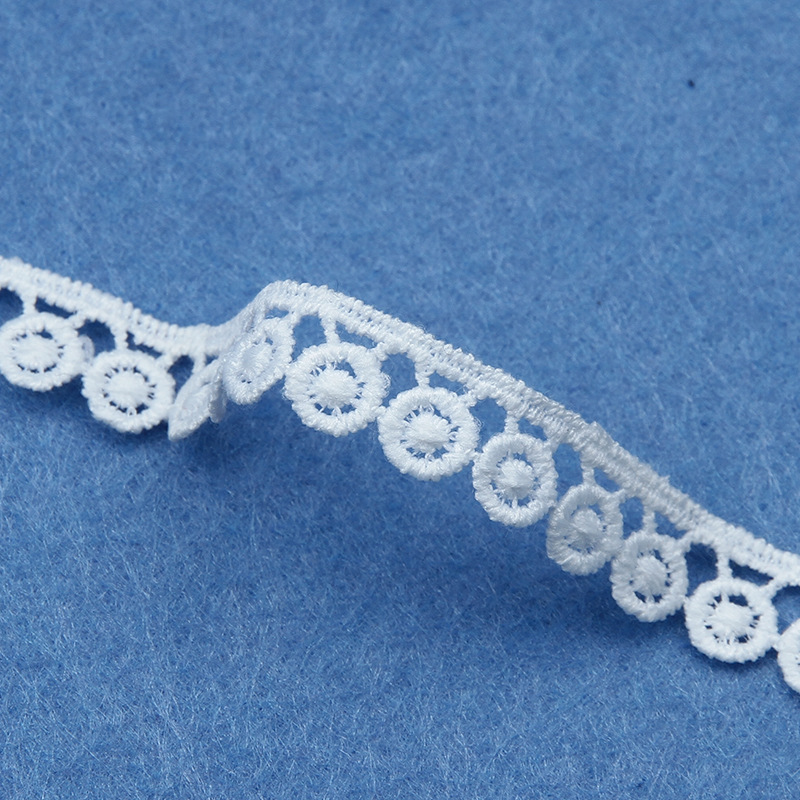 50Yds White Lace Ribbon Fabric - Sewing Eyelet Fabric 评论和价格
