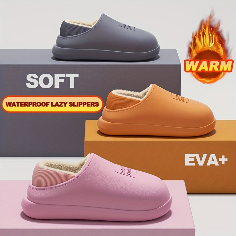 Winter EVA Warm Slippers Men W - Sewing House 评论和价格