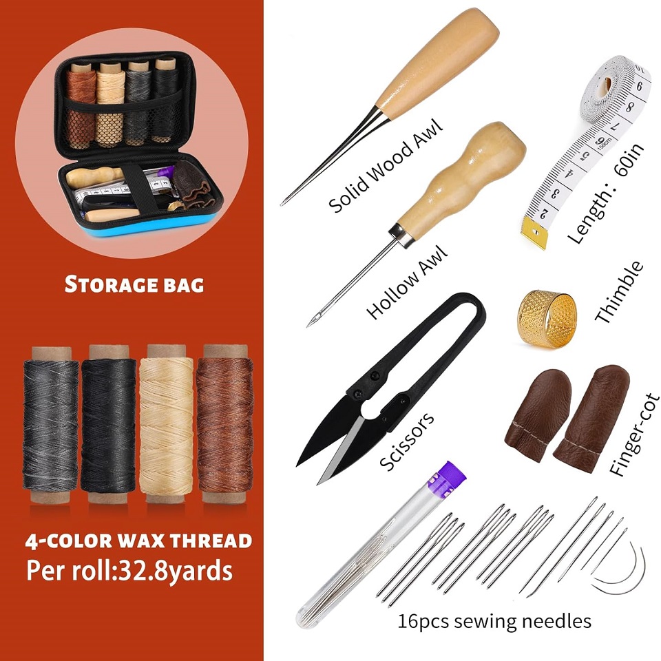 BUDDUR Leather Sewing Tools Ki - Textile Sewing Kit 评论和价格