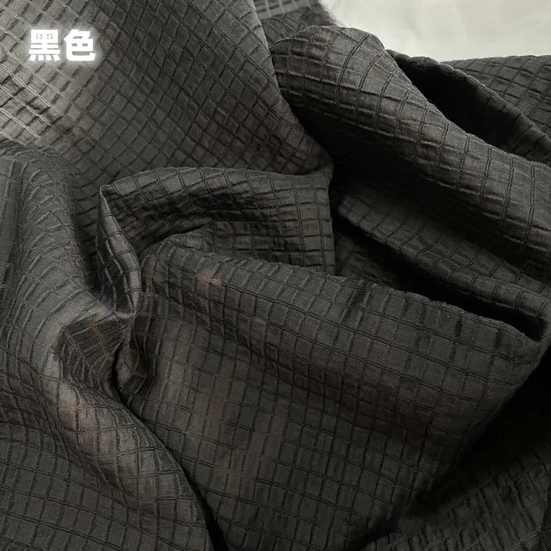 Cream Yellow Checkered Fabric  - Textile And Sewing Materials 评论和价格