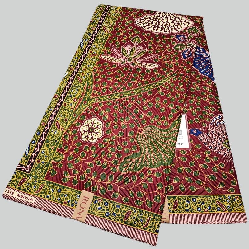 46Inch * 6Yards Green Leaves P - Sewing Batik Fabric 评论和价格