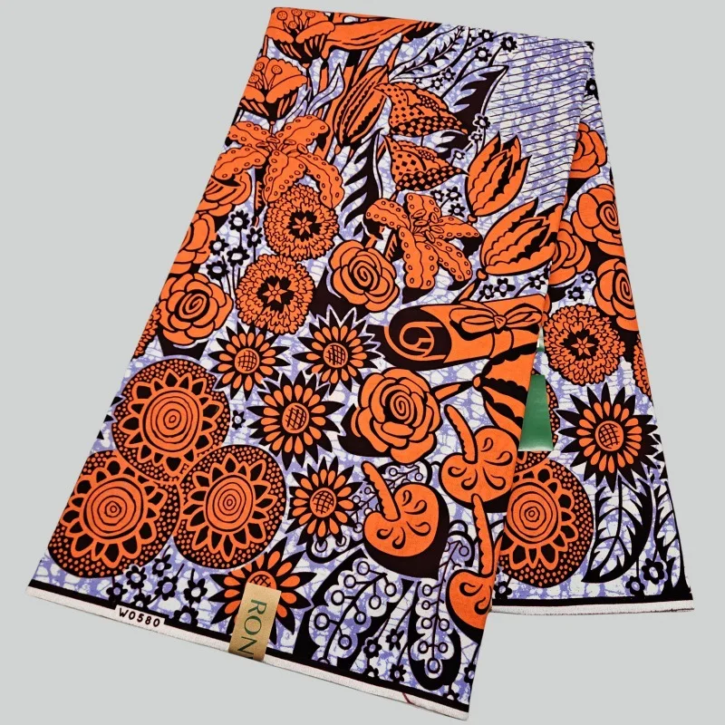 6Yards Long Cotton African Sty - Sewing Batik Fabric 评论和价格