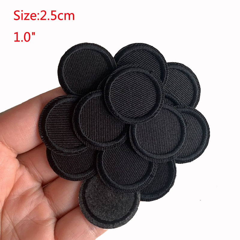 5Pcs Black Round Patches For C - Velcro Sew On 评论和价格
