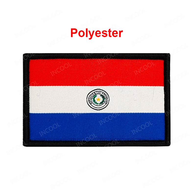 Paraguay Flag Embroidered Patc - Velcro Sew On 评论和价格
