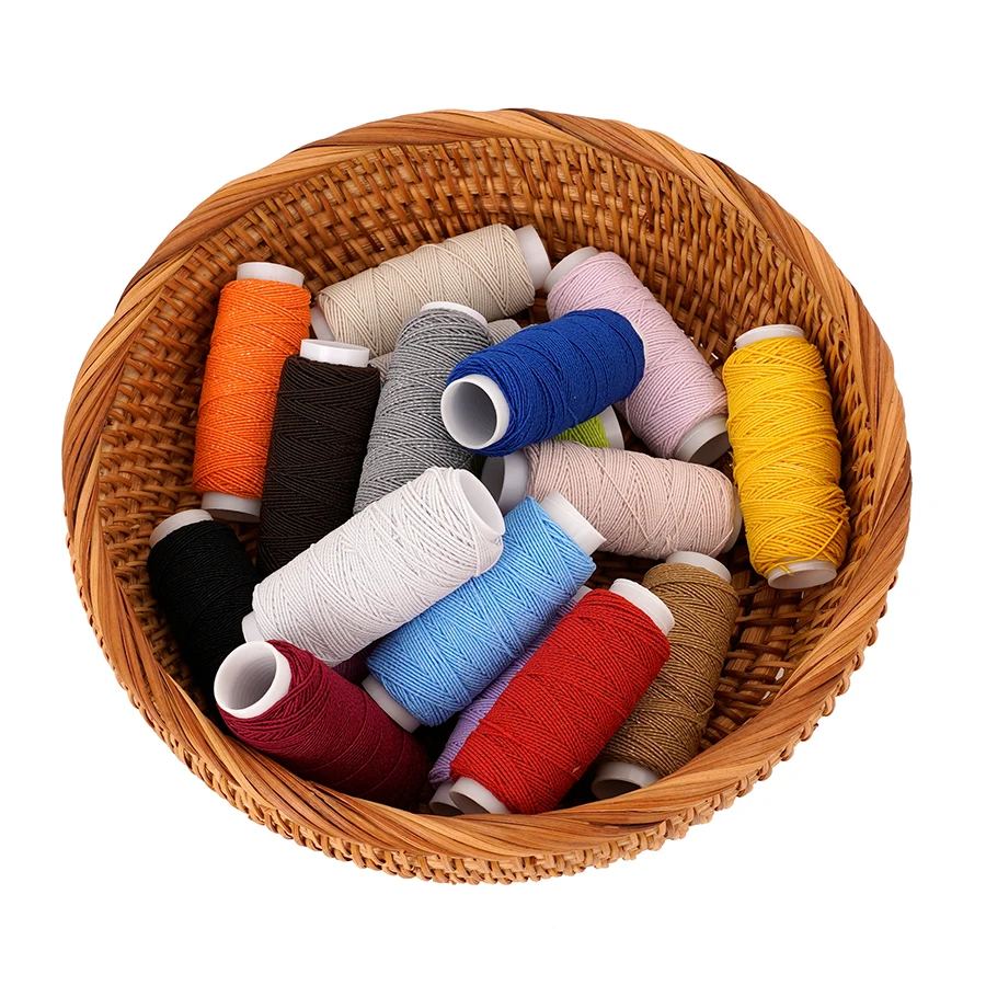 18-Color 0.6mm Ultra-Fine Elas - Sewing Machine Yarn 评论和价格