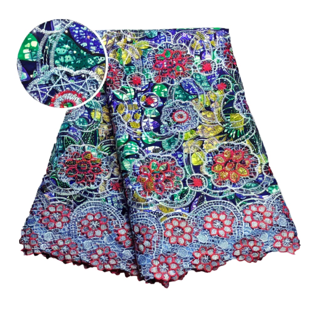 100% Cotton African Glitter Wa - Sewing Batik Fabric 评论和价格