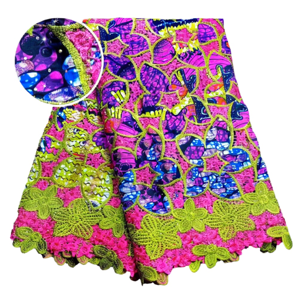 100% Cotton African Glitter Wa - Sewing Batik Fabric 评论和价格