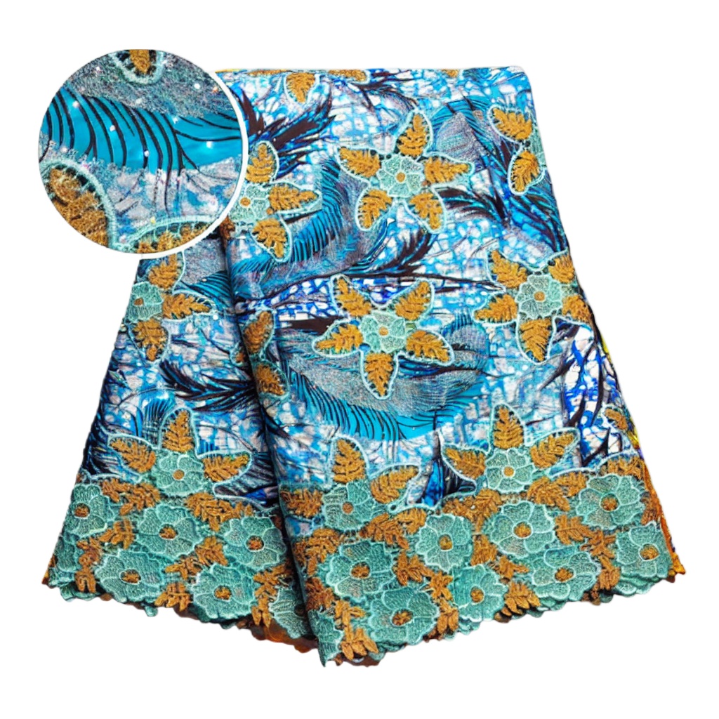 100% Cotton African Glitter Wa - Sewing Batik Fabric 评论和价格