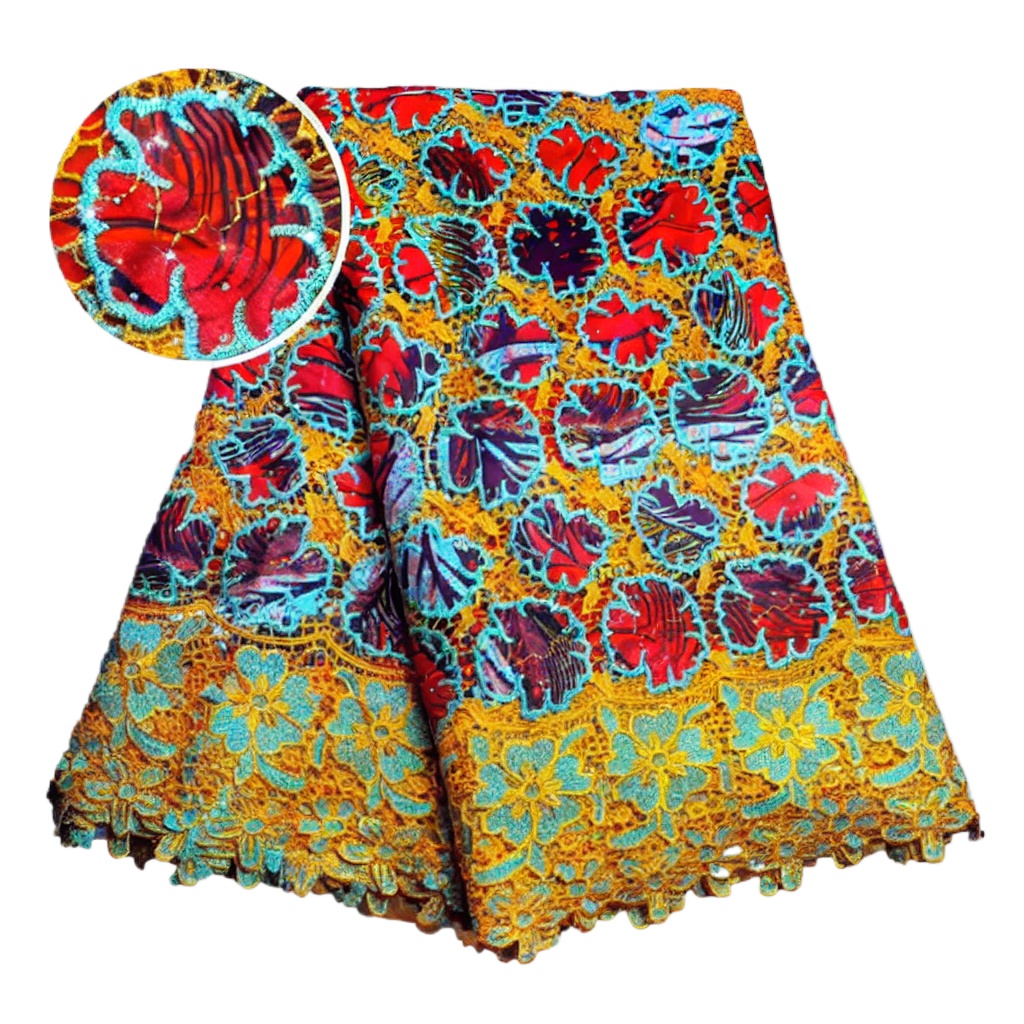 100% Cotton African Glitter Wa - Sewing Batik Fabric 评论和价格