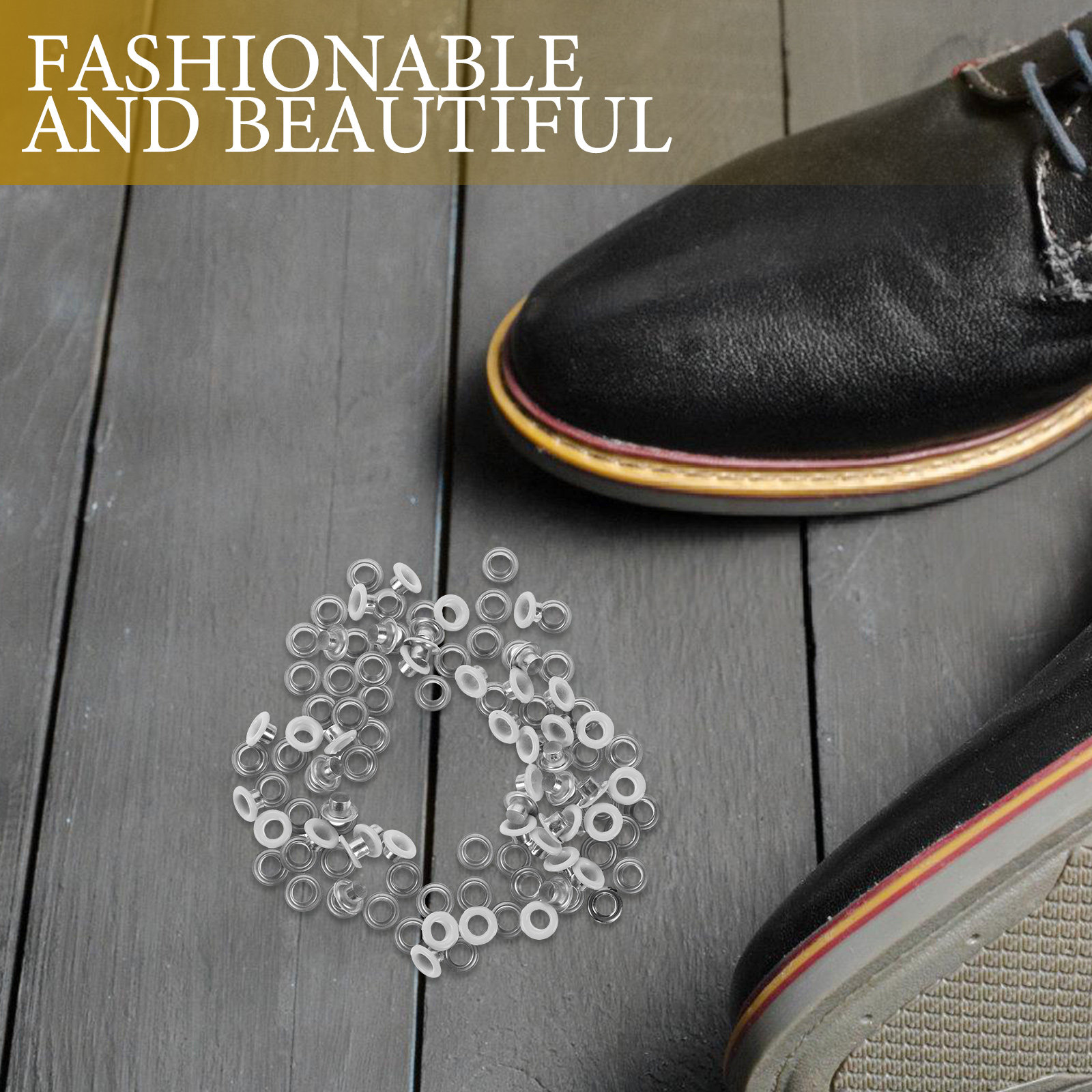 100Pcs Shoe Eyelets Kit Heavy  - Sewing Eyelet Fabric 评论和价格