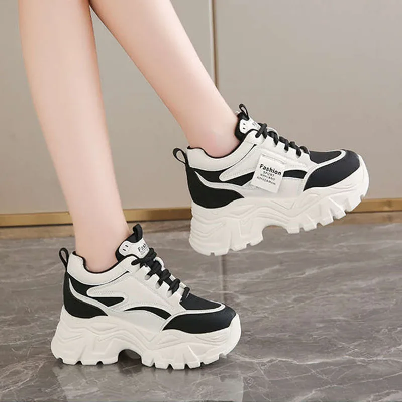 New Fashion Platform Sneakers  - Sewing Cotton 评论和价格