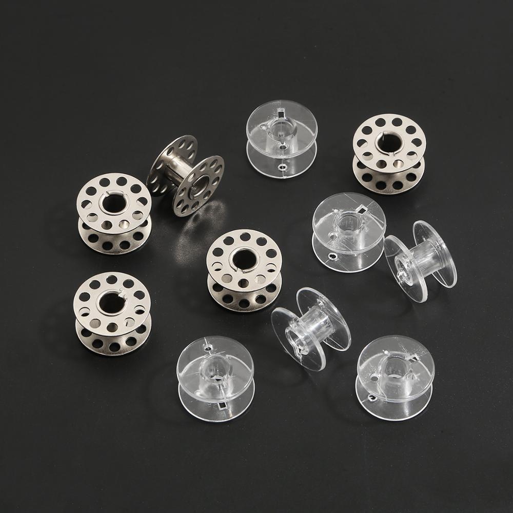 10pcs Iron Metal Bobbins Spool - Sewing Machine Yarn 评论和价格