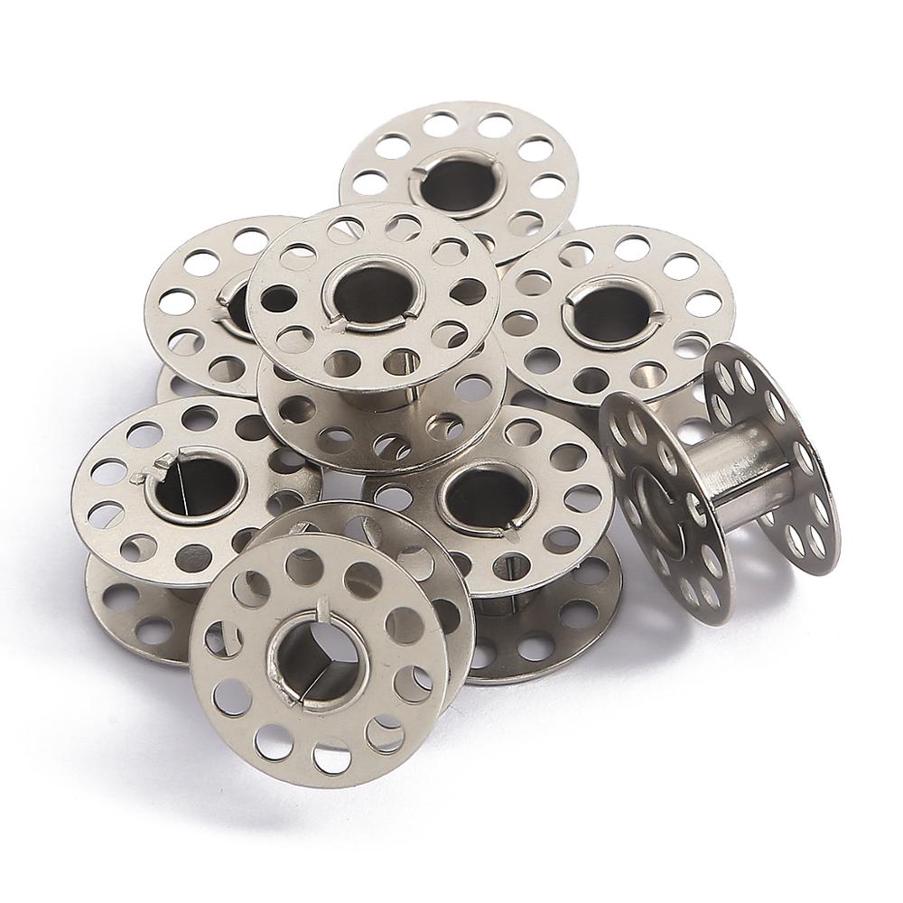 10pcs Iron Metal Bobbins Spool - Sewing Machine Yarn 评论和价格