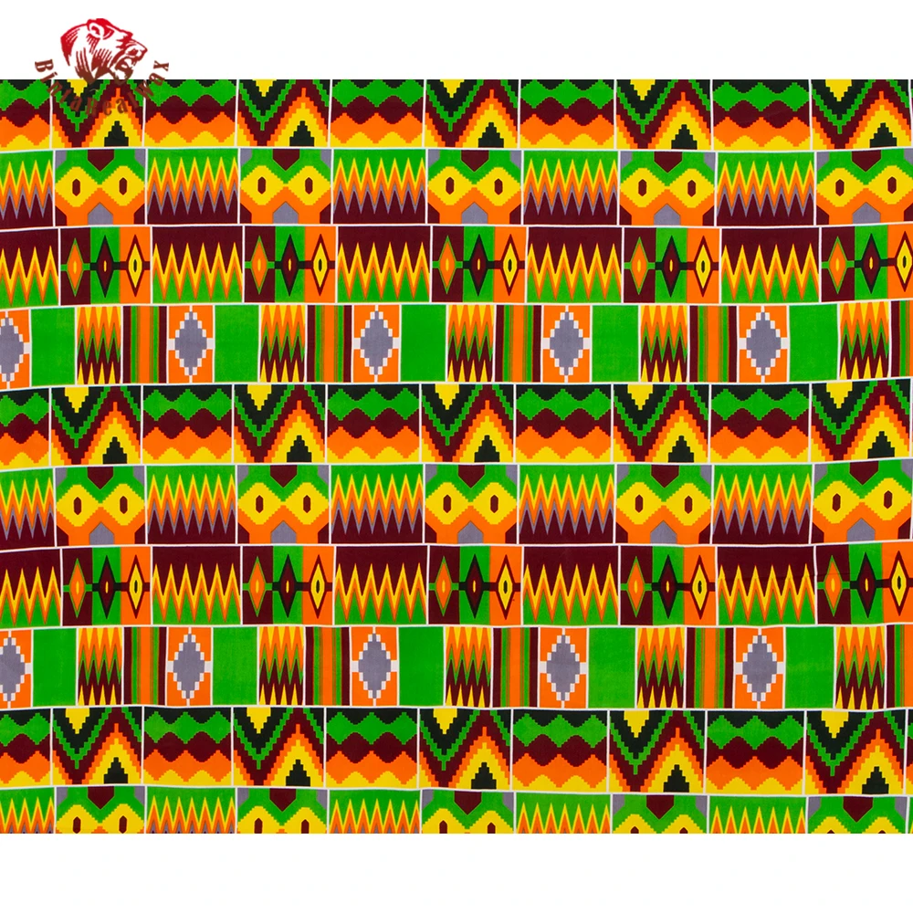 African Cotton Fabric Light Co - Sewing Batik Fabric 评论和价格