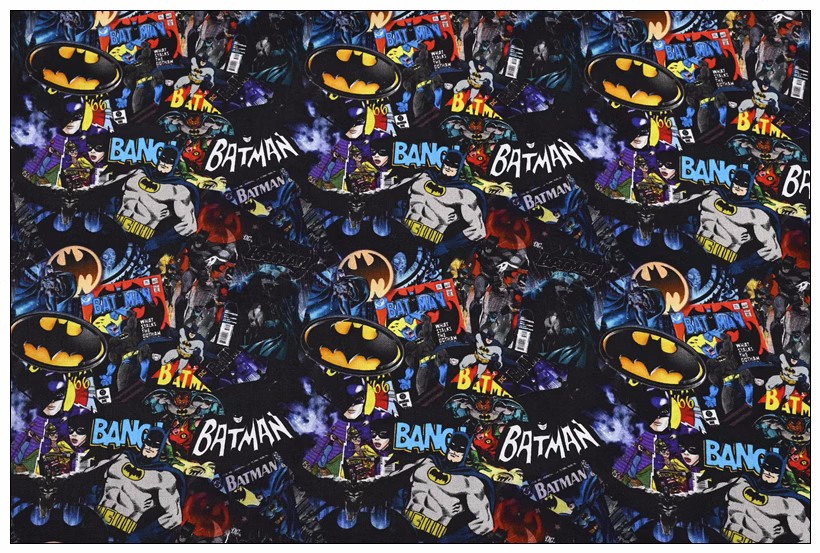Batman Bandai Anime Design 100 - Textile And Sewing Materials 评论和价格