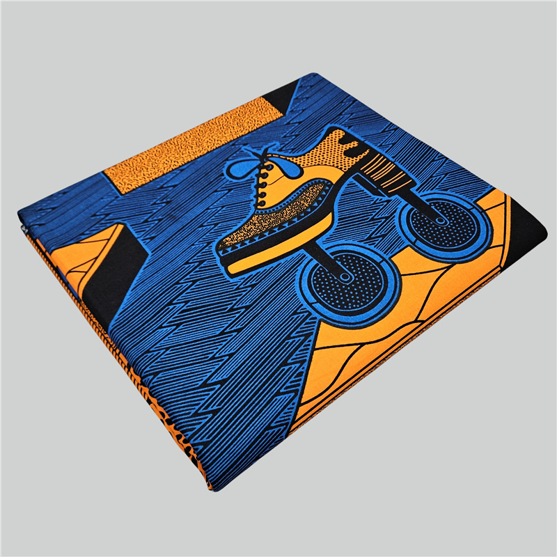 Abstract Printed Blue Cotton A - Sewing Batik Fabric 评论和价格