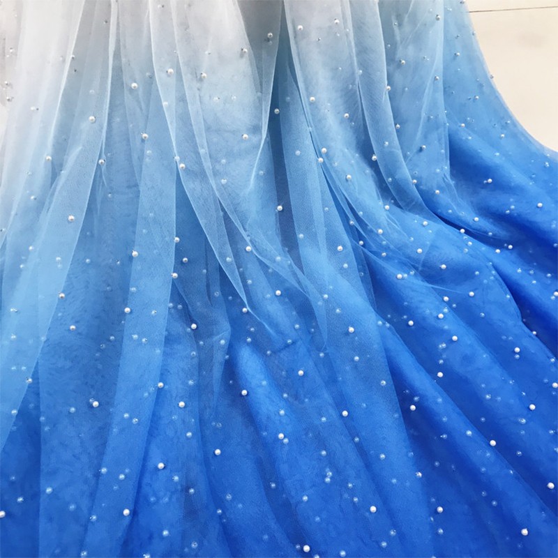 100x150cm Pearl Mesh Gradient  - Sewing Batik Fabric 评论和价格