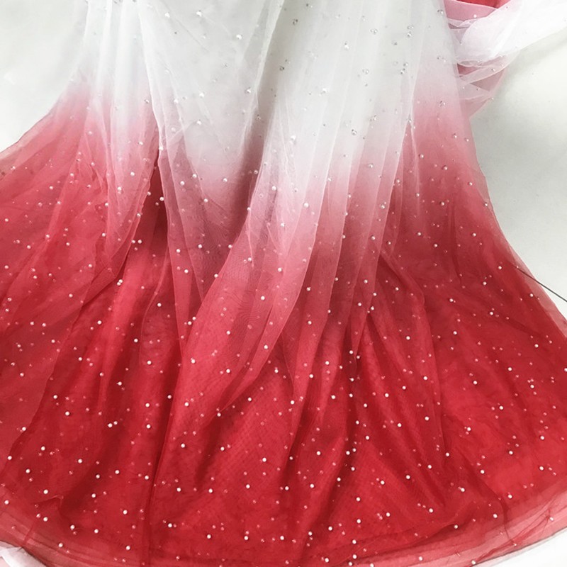 100x150cm Pearl Mesh Gradient  - Sewing Batik Fabric 评论和价格