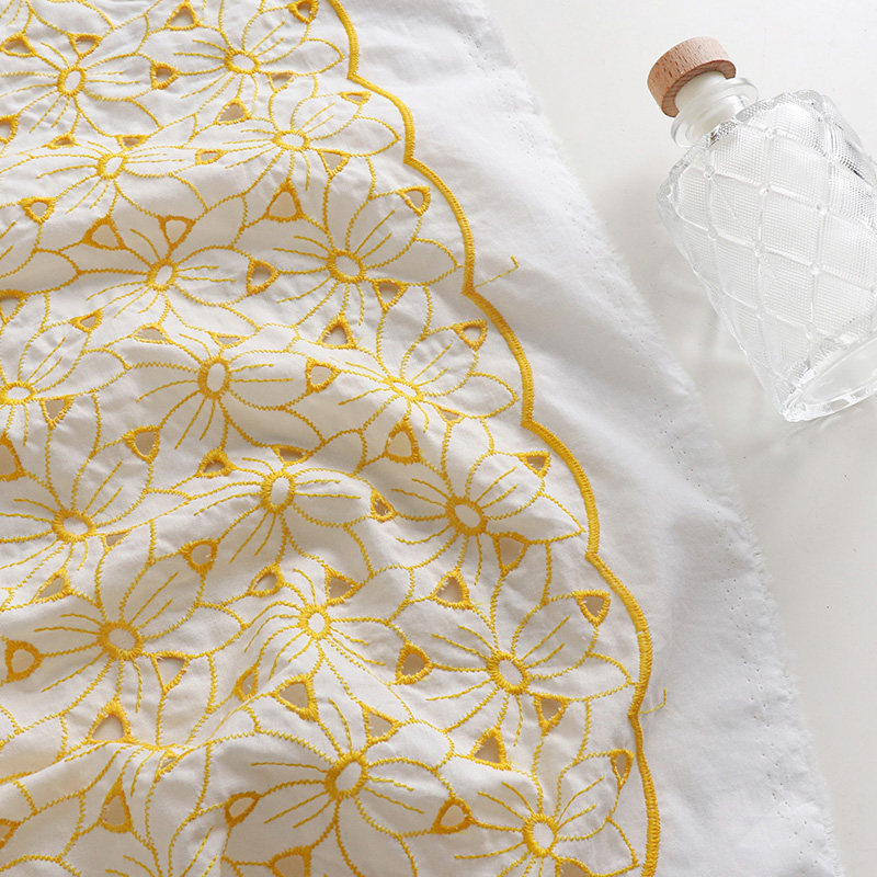 100% Cotton Embroidered Eyelet - Sewing Eyelet Fabric 评论和价格