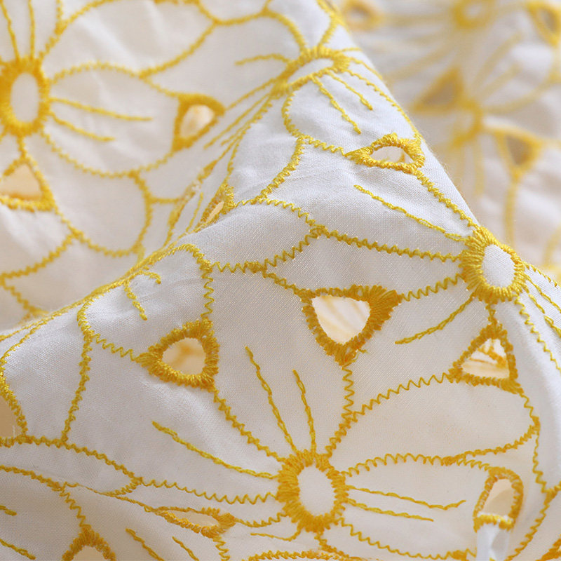 100% Cotton Embroidered Eyelet - Sewing Eyelet Fabric 评论和价格