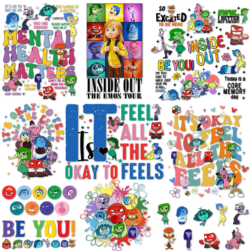 Inside Out Iron on Decals for  - Velcro Sew On 评论和价格
