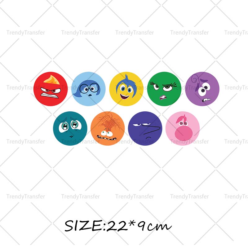 Inside Out Iron on Decals for  - Velcro Sew On 评论和价格