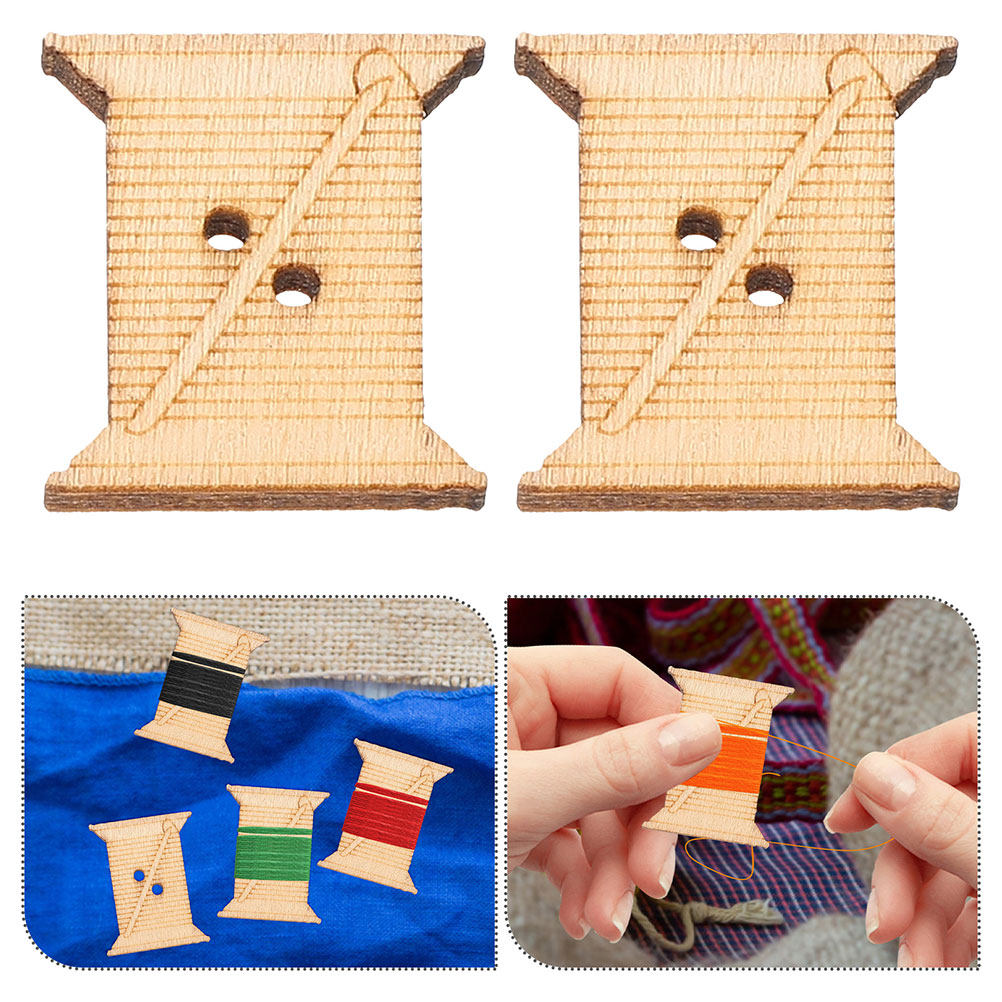 100Pcs Wooden Sewing Machine T - Sewing Machine Yarn 评论和价格