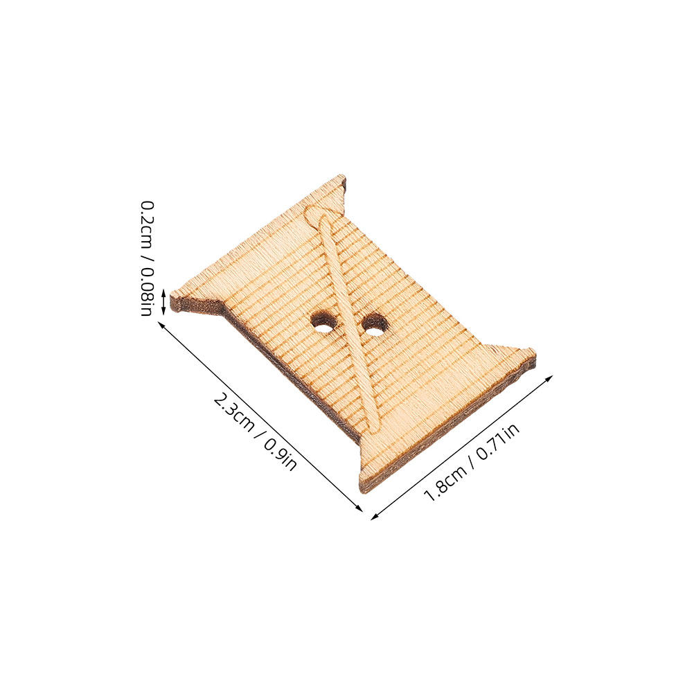 100Pcs Wooden Sewing Machine T - Sewing Machine Yarn 评论和价格