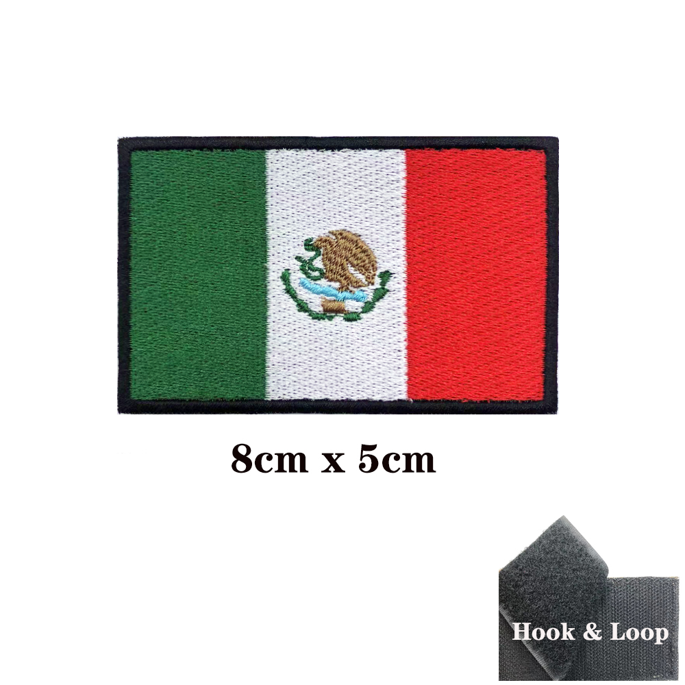 Mexican flag Mexico Patches Ar - Velcro Sew On 评论和价格